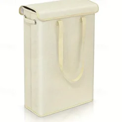 45L Thin Laundry Basket With Cover Narrow Hand Fine Hand Dirty Laundry Basket Bedroom Kindergarten Whole Basket Storage Bag
