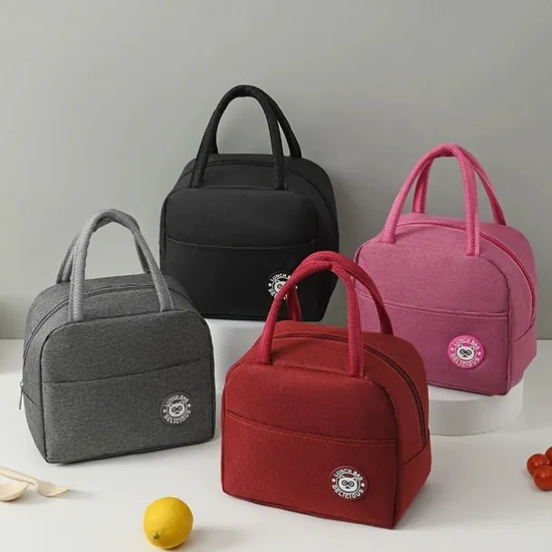 Labeling Meal Bag Small Lunch Box Bag Portable Office Lunch Bag Insulated Lunch Box Bag Oxford Cloth Insulated Bag