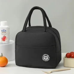 Labeling Meal Bag Small Lunch Box Bag Portable Office Lunch Bag Insulated Lunch Box Bag Oxford Cloth Insulated Bag