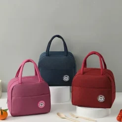 Labeling Meal Bag Small Lunch Box Bag Portable Office Lunch Bag Insulated Lunch Box Bag Oxford Cloth Insulated Bag