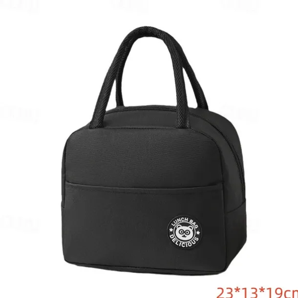 Labeling Meal Bag Small Lunch Box Bag Portable Office Lunch Bag Insulated Lunch Box Bag Oxford Cloth Insulated Bag