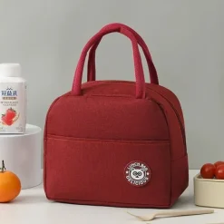 Labeling Meal Bag Small Lunch Box Bag Portable Office Lunch Bag Insulated Lunch Box Bag Oxford Cloth Insulated Bag