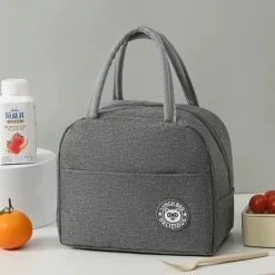Labeling Meal Bag Small Lunch Box Bag Portable Office Lunch Bag Insulated Lunch Box Bag Oxford Cloth Insulated Bag