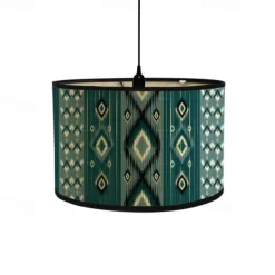Lampshade Printing Retro Folk House Decoration Chandelier Bamboo Lighting Handicraft Ethnic Style