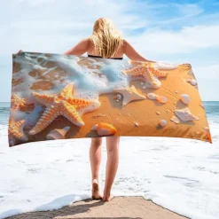 Landscape Beach Towel,Beach Towels for Travel, Quick Dry Towel for Swimmers Sand Proof Beach Towels for Women Men Girls Kids, Cool Pool Towels Beach Accessories Absorbent Towel