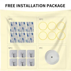 Landscape Door Decorations Garage Door Cover Spring Lake Outdoor Banner Large Backdrop for Holiday Outdoor Garage Door Home Wall Decorations