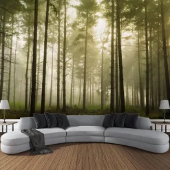 Landscape Forest Hanging Tapestry Wall Art Large Tapestry Mural Decor Photograph Backdrop Blanket Curtain Home Bedroom Living Room Decoration