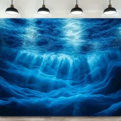 Landscape Ocean Wave Hanging Tapestry Wall Art Large Tapestry Mural Decor Photograph Backdrop Blanket Curtain Home Bedroom Living Room Decoration