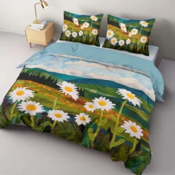 Landscape Pattern Duvet Cover Set Set Soft 3-Piece Luxury Cotton Bedding Set Home Decor Gift Twin Full King Queen Size Duvet Cover