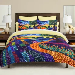 Landscape Pattern Duvet Cover Set Set Soft 3-Piece Luxury Cotton Bedding Set Home Decor Gift Twin Full King Queen Size Duvet Cover