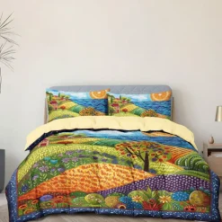 Landscape Pattern Duvet Cover Set Set Soft 3-Piece Luxury Cotton Bedding Set Home Decor Gift Twin Full King Queen Size Duvet Cover