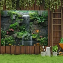Landscape Plants Hanging Tapestry Wall Art Large Tapestry Mural Decor Photograph Backdrop Blanket Curtain Home Bedroom Living Room Decoration