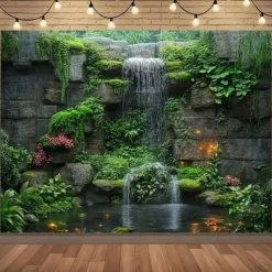 Landscape Plants Hanging Tapestry Wall Art Large Tapestry Mural Decor Photograph Backdrop Blanket Curtain Home Bedroom Living Room Decoration