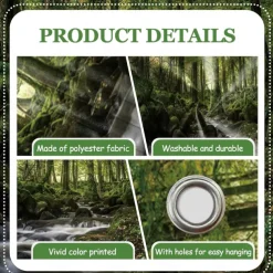 Landscape Sunflowers Door Decorations Garage Door Cover Outdoor Banner Large Backdrop for Holiday Outdoor Garage Door Home Wall Decorations