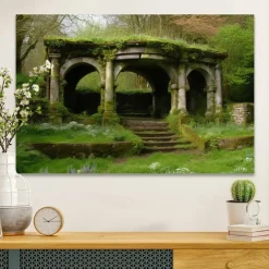 Landscape Wall Art Canvas Wonderful Tree Cave Prints and Posters Pictures Decorative Fabric Painting For Living Room Pictures No Frame