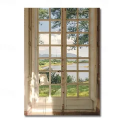Landscape Wall Art Canvas The Window Modern Art Landscape Home Decoration Décor Rolled Canvas No Frame Unframed