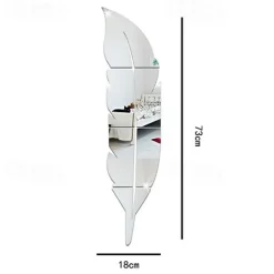 Landscape Wall Stickers Bedroom, Pre-pasted PVC Home Decoration Wall Decal 18*73cm Wall Stickers for bedroom living room