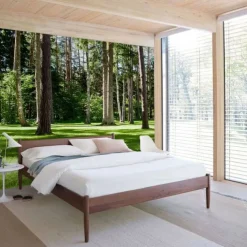 Landscape Wallpaper Mural Green Forest Wall Covering Sticker Peel and Stick Removable PVC/Vinyl Material Self Adhesive/Adhesive Required Wall Decor for Living Room Kitchen Bathroom