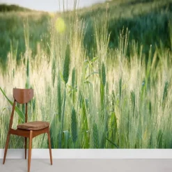 Landscape Wallpaper Mural Green Forest Wall Covering Sticker Peel and Stick Removable PVC/Vinyl Material Self Adhesive/Adhesive Required Wall Decor for Living Room Kitchen Bathroom