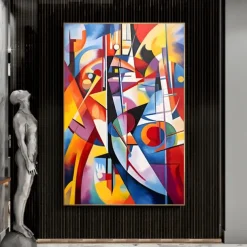 Large Abstract Art Painting on Canvas Hand-painted Original Colorful Canvas Wall Art Colourful Living room Painting on Canvas For Home Decor