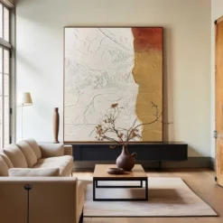 Large abstract brown Painting handmade Abstract oil painting hand painted Beige Painting handmade wabi sabi artwork oil painting Textured Oil Painting Beige Oil Painting Modern decor