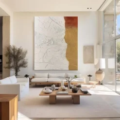 Large abstract brown Painting handmade Abstract oil painting hand painted Beige Painting handmade wabi sabi artwork oil painting Textured Oil Painting Beige Oil Painting Modern decor