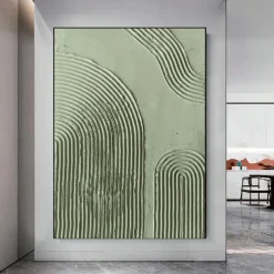 Large Beige And Gold Paintings On Canvas handmade White Textured Wall Art painting hand painted 3d Textured Abstract Painting Minimalist Art for Living Room Canvas Modern Art painting