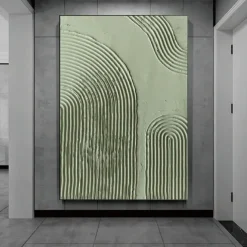 Large Beige And Gold Paintings On Canvas handmade White Textured Wall Art painting hand painted 3d Textured Abstract Painting Minimalist Art for Living Room Canvas Modern Art painting