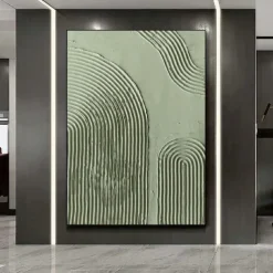 Large Beige And Gold Paintings On Canvas handmade White Textured Wall Art painting hand painted 3d Textured Abstract Painting Minimalist Art for Living Room Canvas Modern Art painting