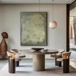 Large Blue Green Abstract Canvas Art Hand painted Oil Painting On Canvas Modern Original Artwork Green Blue Abstract Painting Living Room Decor No Frame