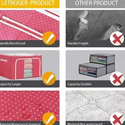 Large Capacity Clothes Storage Box Foldable Dustproof Closet Organizer Oxford Cloth Luggage Blanket Quilt Sorting Bag