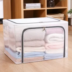 Large Capacity Clothes Storage Box Foldable Dustproof Closet Organizer Oxford Cloth Luggage Blanket Quilt Sorting Bag