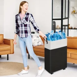 Large Capacity Laundry Basket, 75L/90L, Stylish Black, Features 2 Long Handles and 1 Side Carry Handle, Foldable Storage Bin, Waterproof Dirty Clothes Basket, Ideal for Bathrooms, Bedrooms, Dorms, and RVs