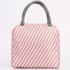 Large Capacity Small Fresh Printed Insulation Bag Ice Pack Printed Bento Bag Portable Hand-Held Lunch Bag