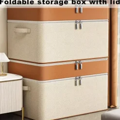 Large Capacity Storage Bags,storage For Clothes,Portable Closet Storage Box With Reinforced Handles,Multi-purpose Household Storage Bag,for Comforters Bedding