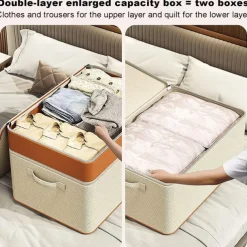 Large Capacity Storage Bags,storage For Clothes,Portable Closet Storage Box With Reinforced Handles,Multi-purpose Household Storage Bag,for Comforters Bedding