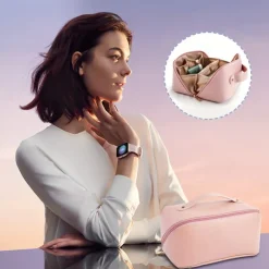 Large Capacity Travel Makeup Bag - Multifunctional Waterproof Cosmetic Case with Handle and Divider for Easy Access