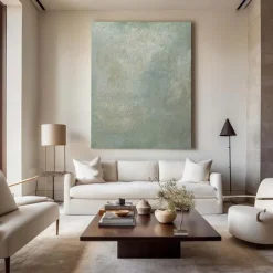 Large Green Texture Painting hand painted Dark Green Abstract oil painting handmade Wall Art Sage Green Abstract Painting Modern Texture Canvas Art Green Wall Art paintings