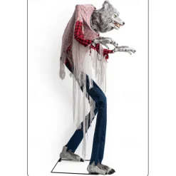 Large Halloween Electric Werewolf Ornament Outdoor Horror Sensor Decoration Haunted House Amusement Park Decoration Props