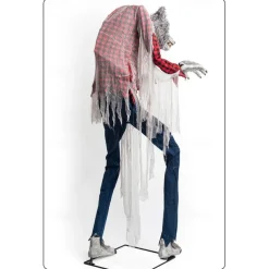 Large Halloween Electric Werewolf Ornament Outdoor Horror Sensor Decoration Haunted House Amusement Park Decoration Props