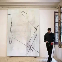 Large handmade Milimalist Abstract Painting Handmade Black Gray Minimalist Painting On Canvas hand painted Textured Painting Abstract Art painting black Gray abstract art painting