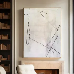 Large handmade Milimalist Abstract Painting Handmade Black Gray Minimalist Painting On Canvas hand painted Textured Painting Abstract Art painting black Gray abstract art painting