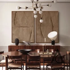 Large handmade Abstract Oil painting on Canvas handmade Minimalist Wall Art Modern Textured Brown Painting Oversized Canvas painting Art Room Decor