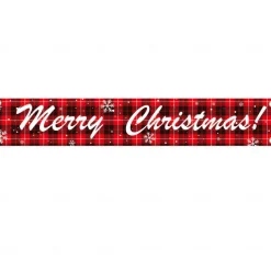 Large Merry Christmas Banner Xmas Decoration Snowman Christmas Tree Hanging Huge Sign Holiday Party Supplies Home Decor For Outdoor, Indoor, Yard, Garden, Porch, Lawn