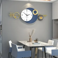 Large Wall Clock for Living Room Decor Modern Minimalist Wall Clock Silent Non-Ticking for Office School Home Kitchen Dining Room Bathroom Battery Operated 82*32CM 100*42CM
