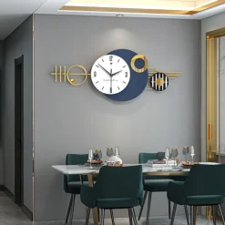 Large Wall Clock for Living Room Decor Modern Minimalist Wall Clock Silent Non-Ticking for Office School Home Kitchen Dining Room Bathroom Battery Operated 82*32CM 100*42CM