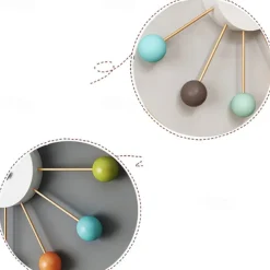 Large Wall Clock Metal Decorative Silent Non-Ticking Big Clocks Modern Home Decorations for Living RoomBedroomDining Room Office