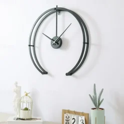 Large Wall Clock Modern Design Minimalist Home Clock Living Room Bedroom Decoration Silent Hanging Watch 3D 50 cm
