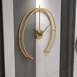 Large Wall Clock Modern Design Minimalist Home Clock Living Room Bedroom Decoration Silent Hanging Watch 3D 50 cm