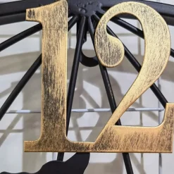 Large Wall Clock World Map Modern Mute Simple Round Iron Design Living Room Corridor Decoration Electronic Clock 60cm